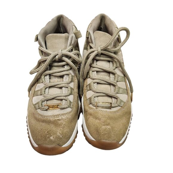 NIKE‎ AIR JORDAN 11 RETRO NEUTRAL OLIVE-STOUT 2018 AR0715-200 WMNS SZ 8.5 - Picture 4 of 16